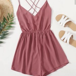 Dust rose colored romper